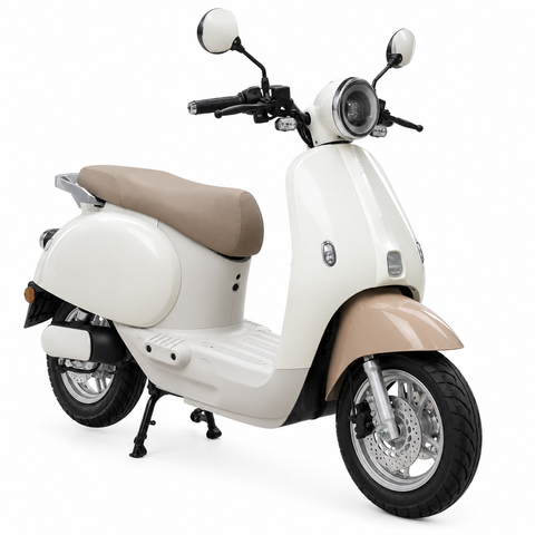 Електроскутер Lemeng 500W бежево-коричневий lemeng-a1 фото